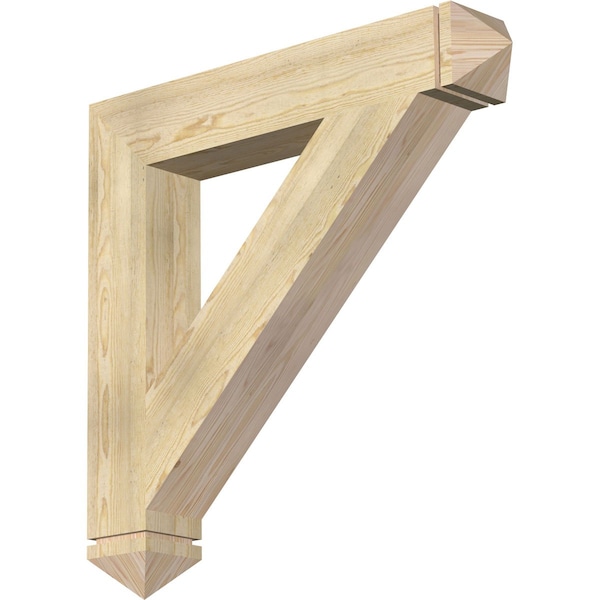 Ekena Millwork Traditional Arts & Crafts Rough Sawn Bracket, Douglas Fir, 6"W x 38"D x 38"H BKT06X38X38TRA03RDF - main